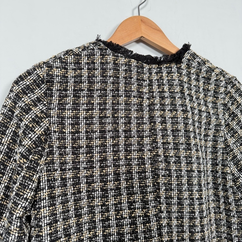H&M Checkered Long Blazer/Coat, Size 4, Great Condition! - Picture 6 of 10